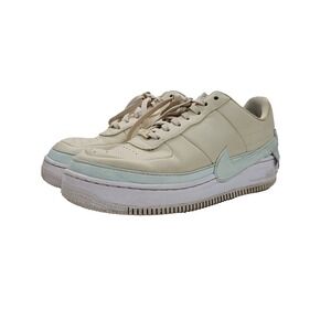 NIKE Ladies 10.5 Air Force 1 Jester XX‎ Light Cream Ghost Aqua Style A01220-201